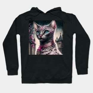 Mesmerizing Silver Bengal Kitten Hoodie